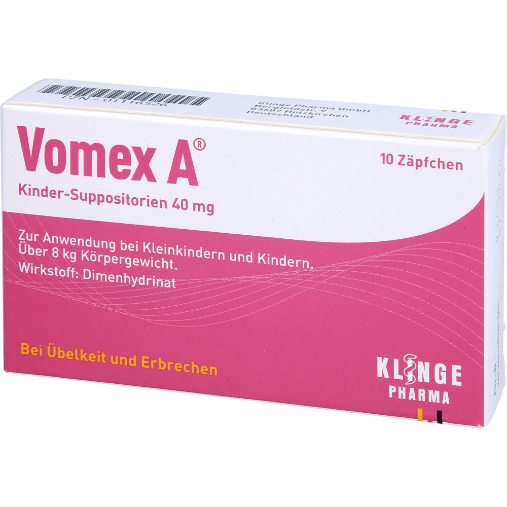 VOMEX A Kinder-Suppositorien 40 mg