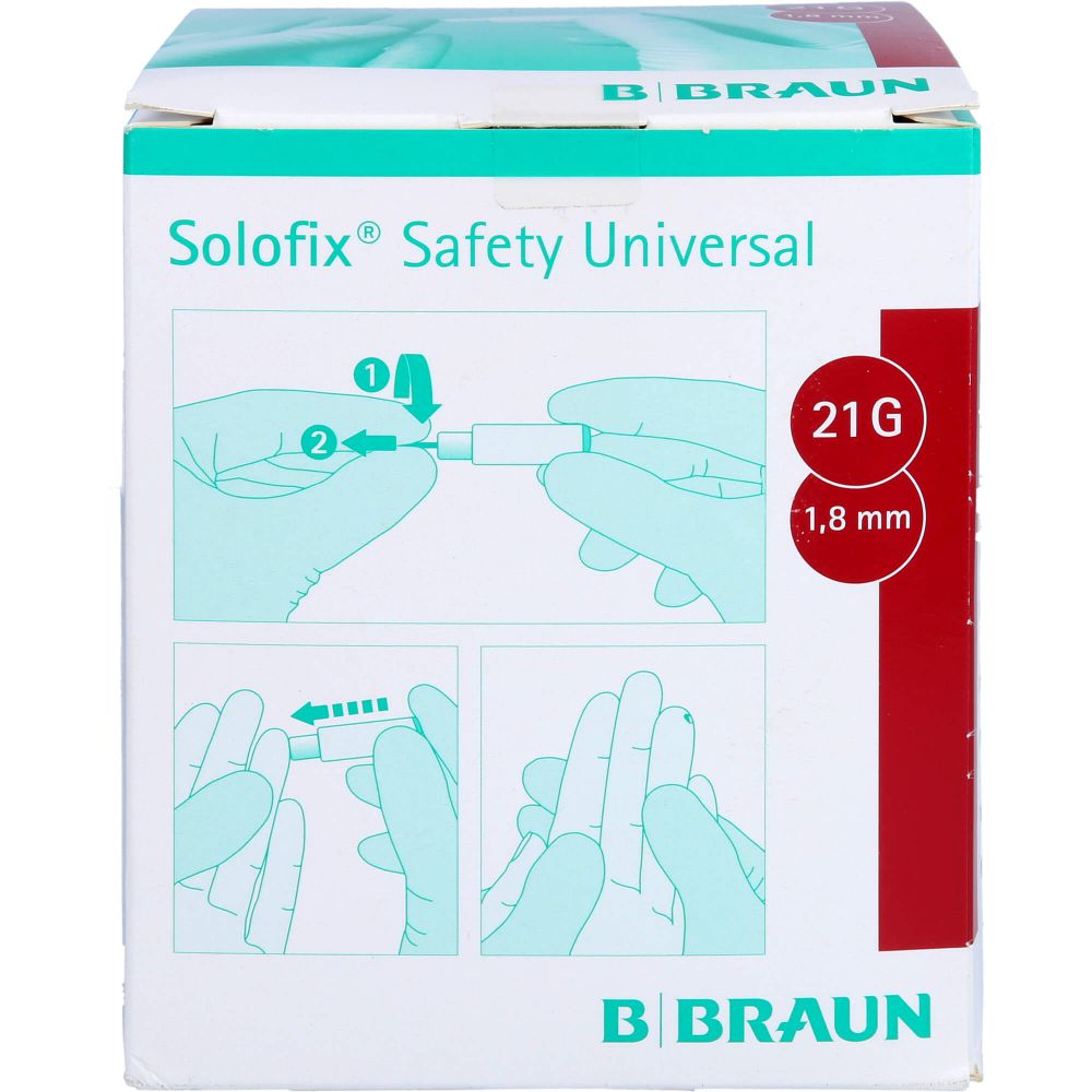 SOLOFIX Safety Univers.Lanzet.21 G 1,8 mm Stichl.