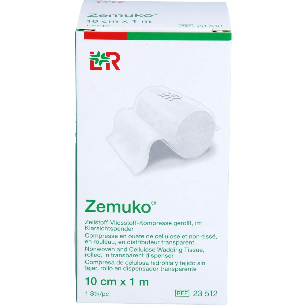 ZEMUKO Vliesstoff-Kompr.gerollt 10 cmx1 m