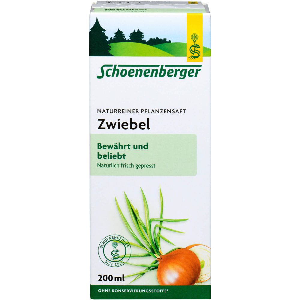 Zwiebelsaft naturrein Schoenenberger 200 ml