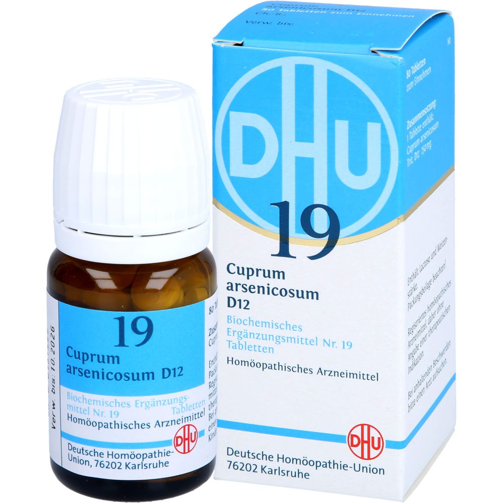 Biochemie Dhu 19 Cuprum arsenicosum D 12 Tabletten 80 St