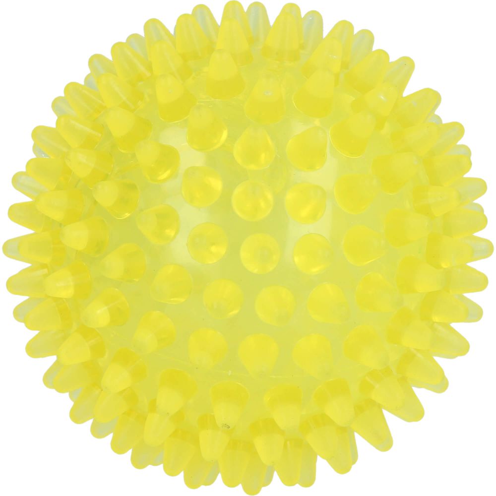 IGELBALL 8 cm gelb transparent