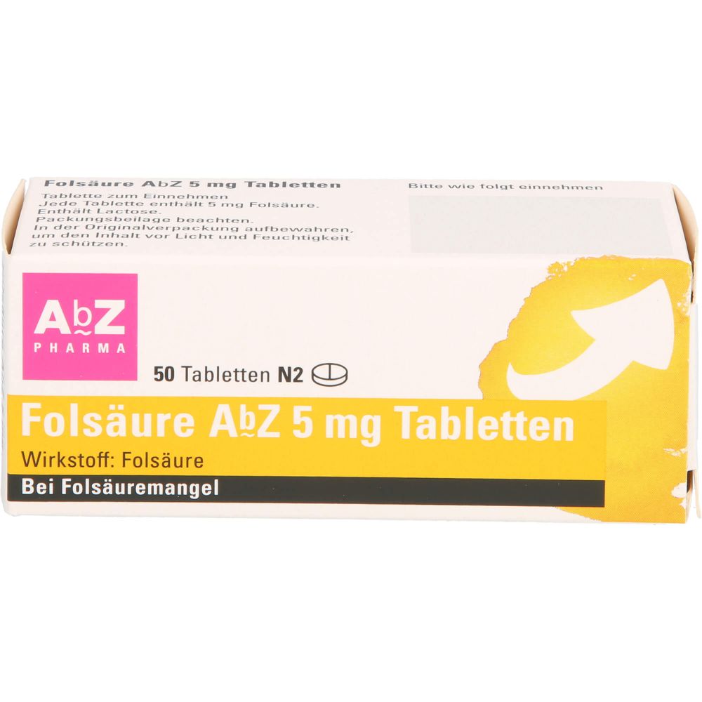 FOLSÄURE AbZ 5 mg Tabletten