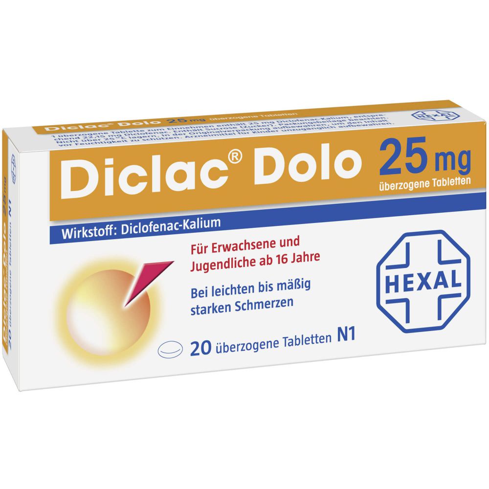 DICLAC Dolo 25 mg überzogene Tabletten