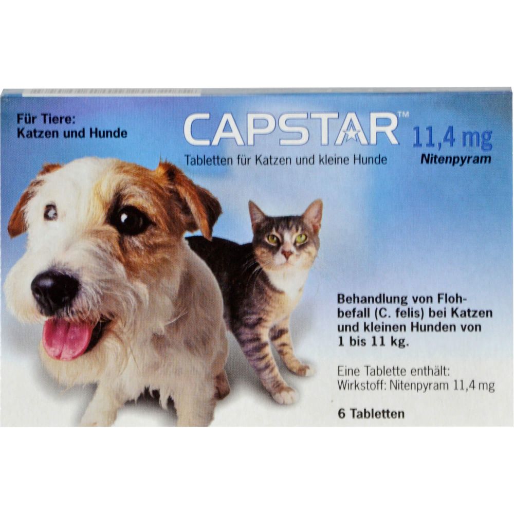 Capstar 11,4 mg Tabletten f.Katzen/kleine Hunde 6 St