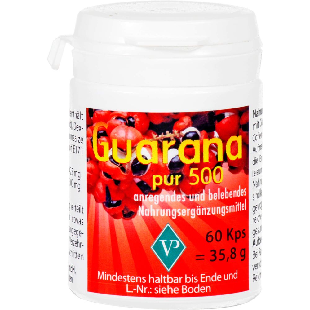 GUARANA PUR 500 Kapseln