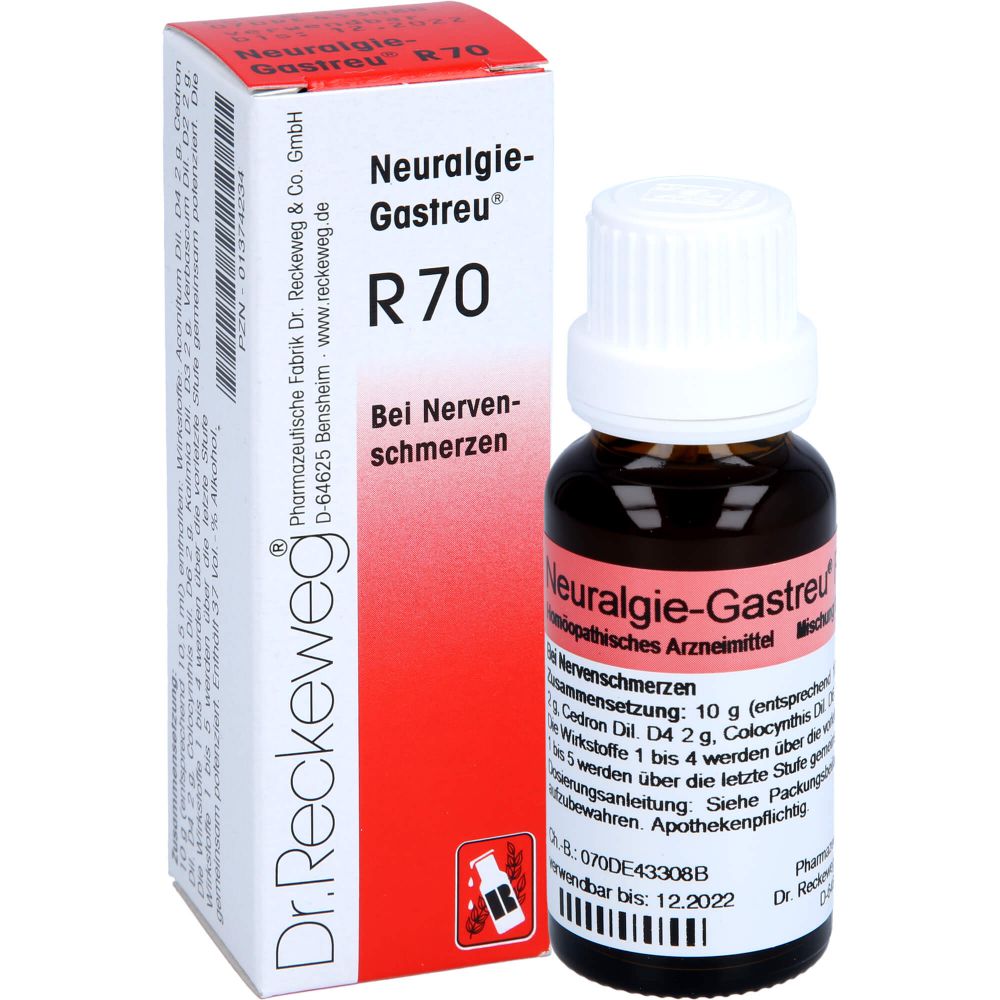 Neuralgie-Gastreu R70 Tropfen zum Einnehmen 22 ml Natur und Homöopathie Komplexmittel