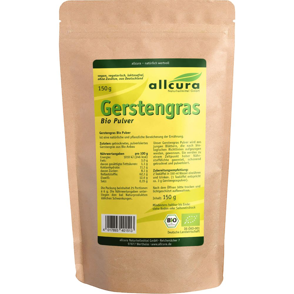 GERSTENGRAS PULVER kontrol.biologischer Anbau