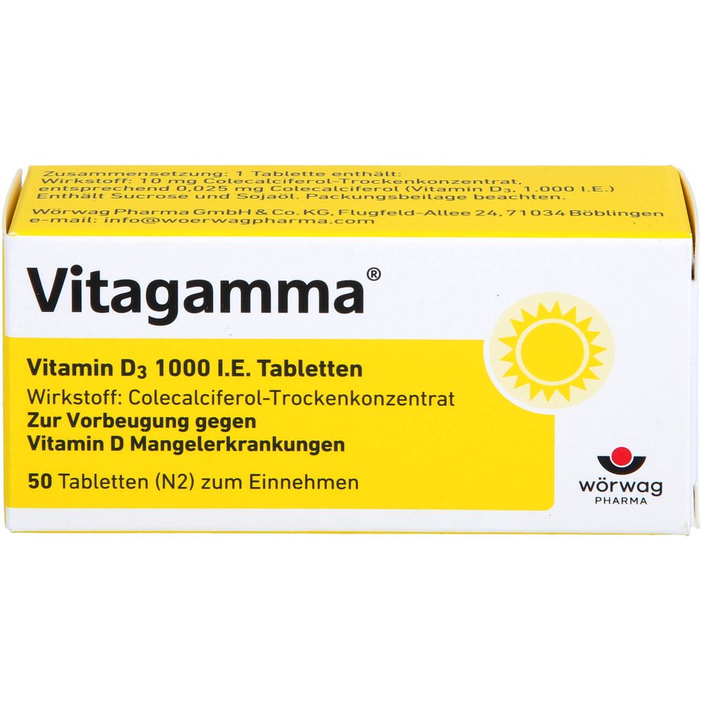 VITAGAMMA Vitamin D3 1.000 I.E. Tabletten