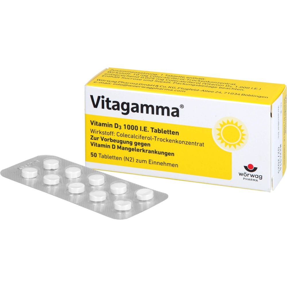 VITAGAMMA Vitamin D3 1.000 I.E. Tabletten