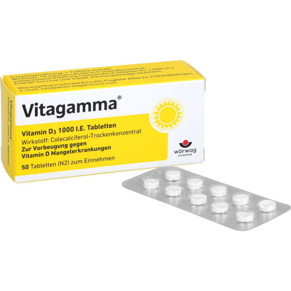 VITAGAMMA Vitamin D3 1.000 I.E. Tabletten