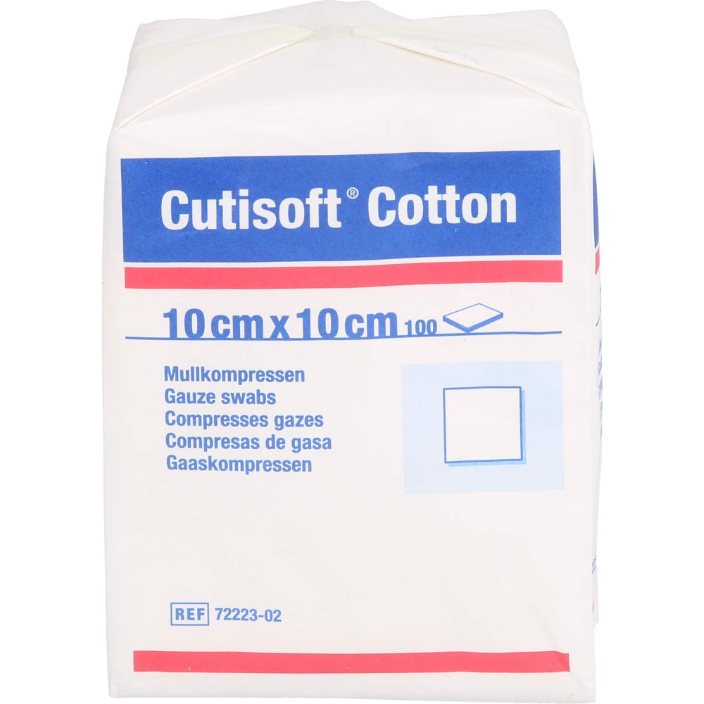 CUTISOFT Cotton Kompr.10x10 cm unsteril
