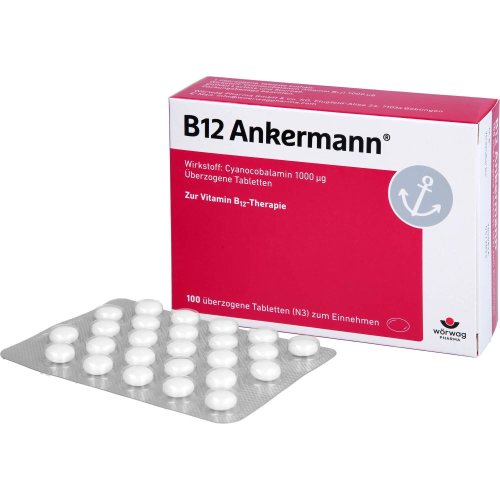 B12 ANKERMANN überzogene Tabletten 100 St - ELISANA