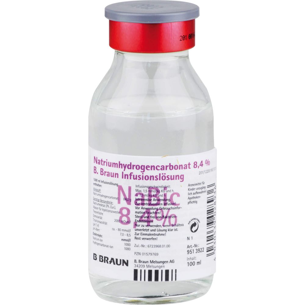 NATRIUMHYDROGENCARBONAT B.Braun 8,4% Glas