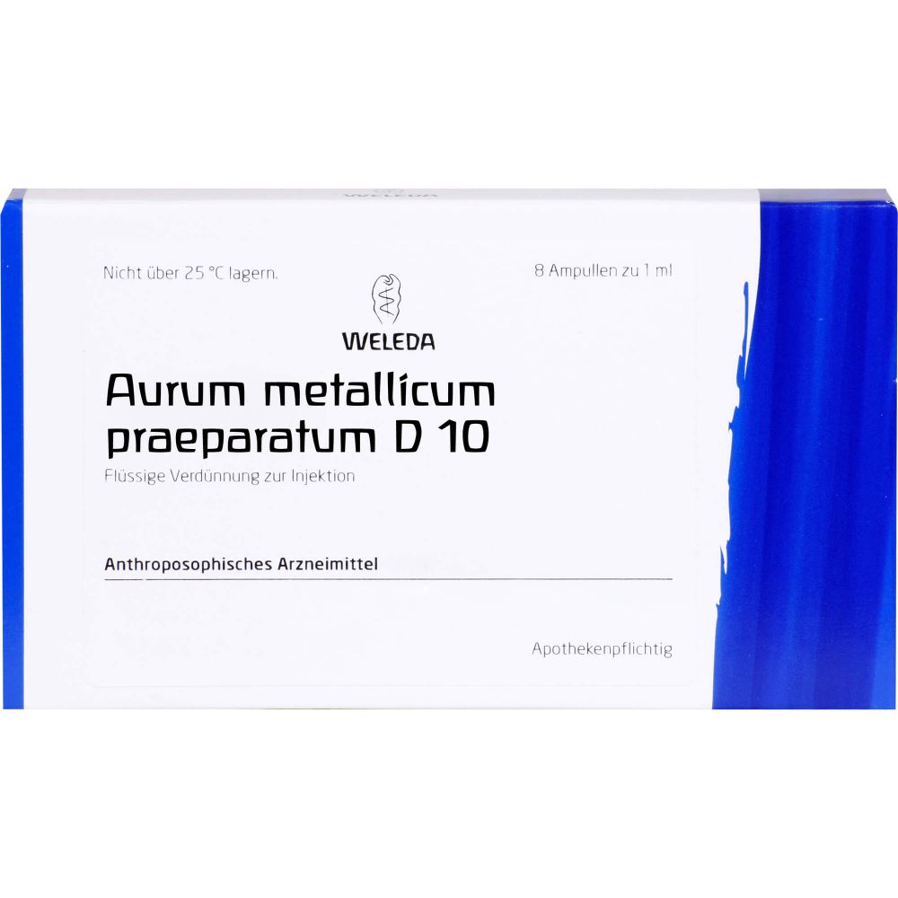 WELEDA AURUM METALLICUM PRAEPARATUM D 10 Ampullen