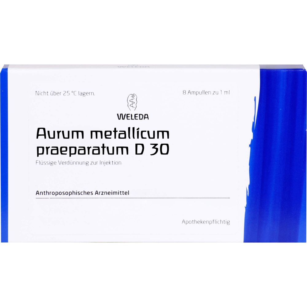 WELEDA AURUM METALLICUM PRAEPARATUM D 30 Ampullen