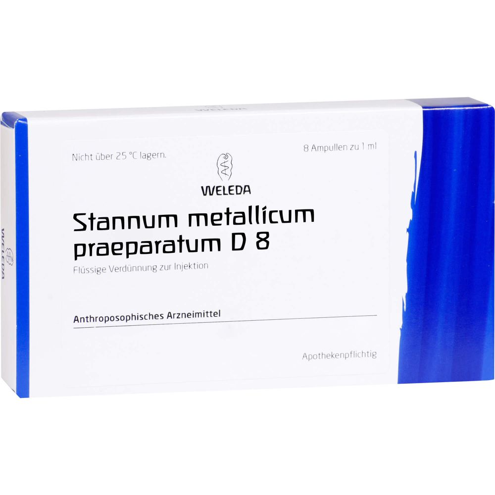 WELEDA STANNUM METALLICUM praeparatum D 8 Ampullen