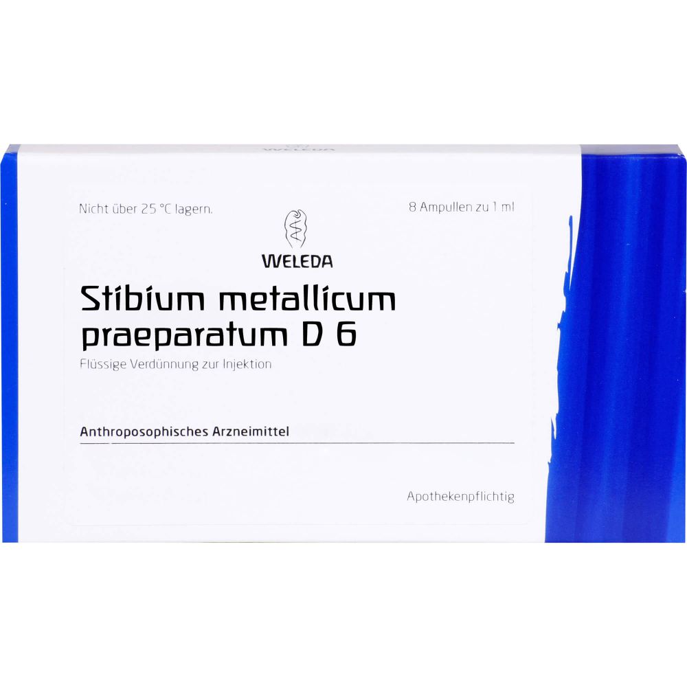STIBIUM METALLICUM PRAEPARATUM D 6 Ampullen