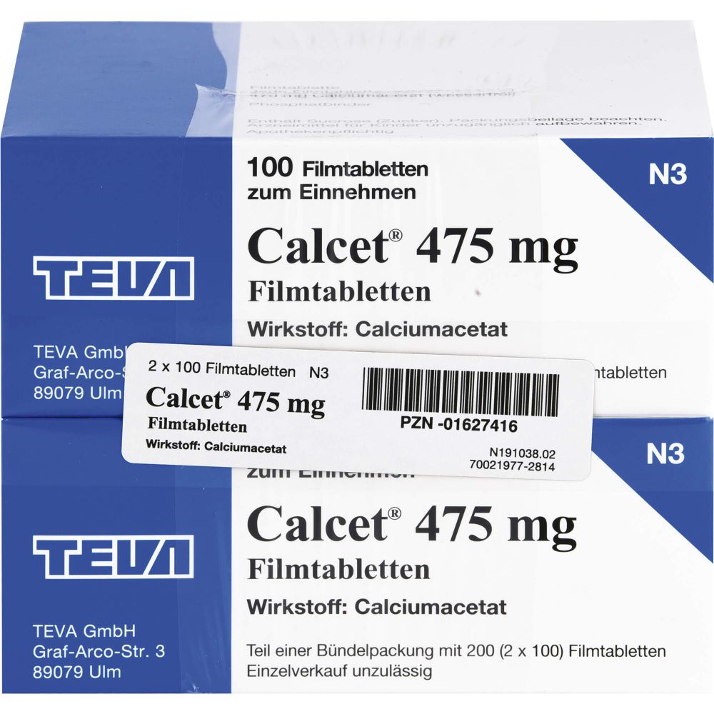 CALCET 475 mg Filmtabletten