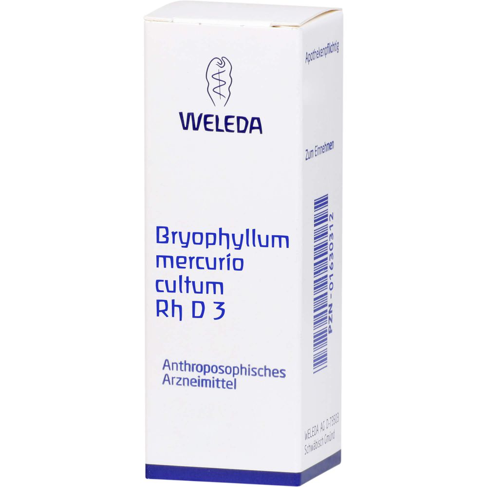 WELEDA BRYOPHYLLUM MERCURIO cultum Rh D 3 Dilution