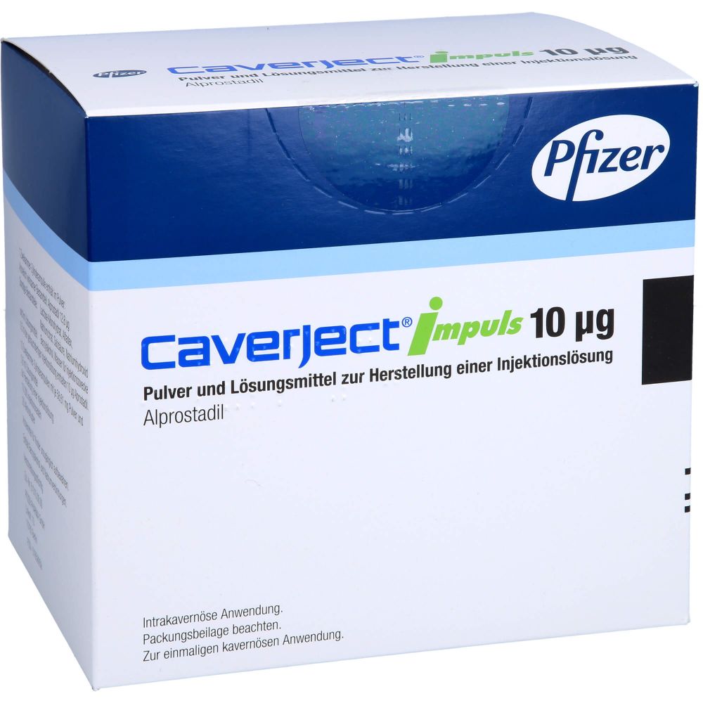 CAVERJECT Impuls 10 μg Zweikammerspr.P+LM H.Inj.L.