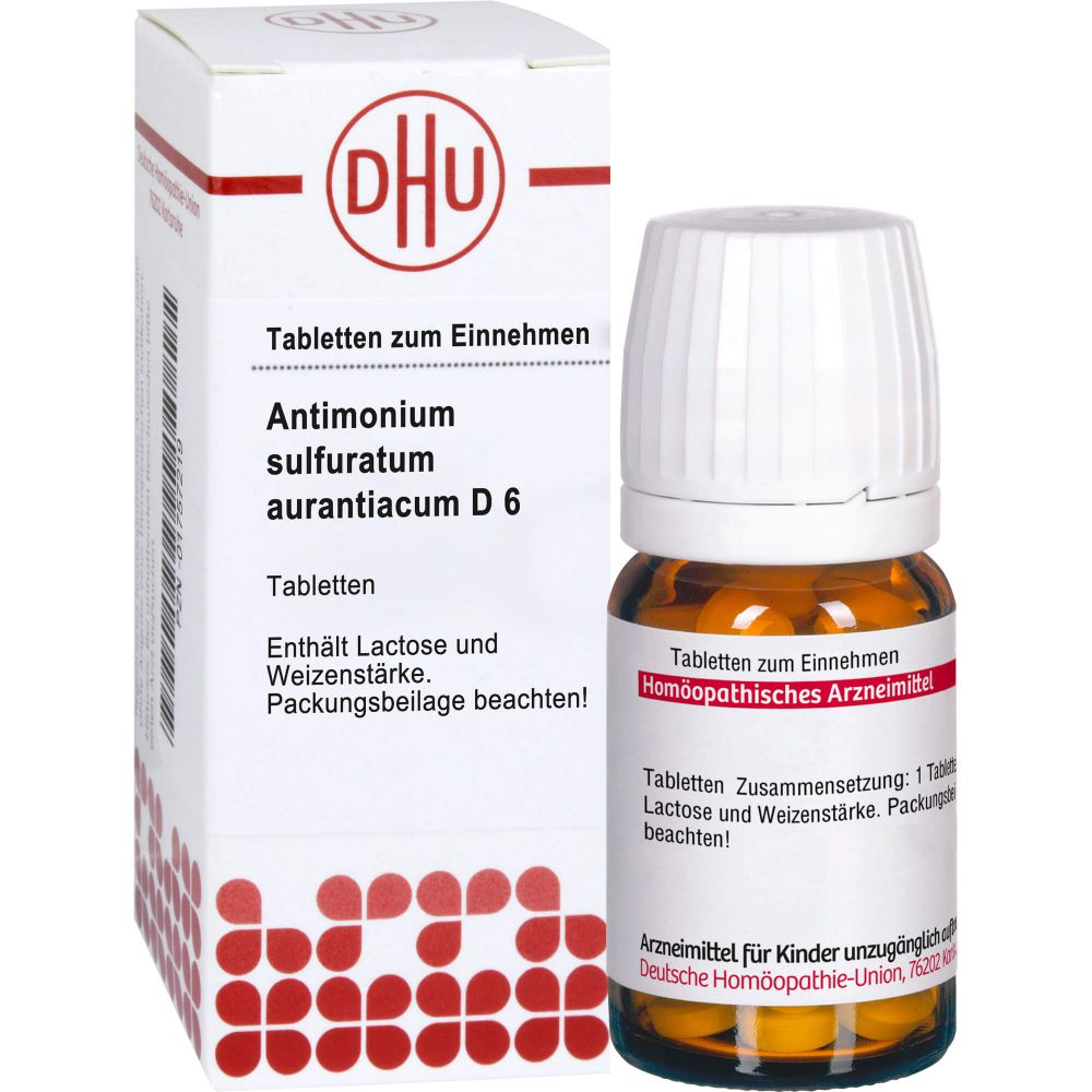 ANTIMONIUM SULFURATUM aurantiacum D 6 Tabletten