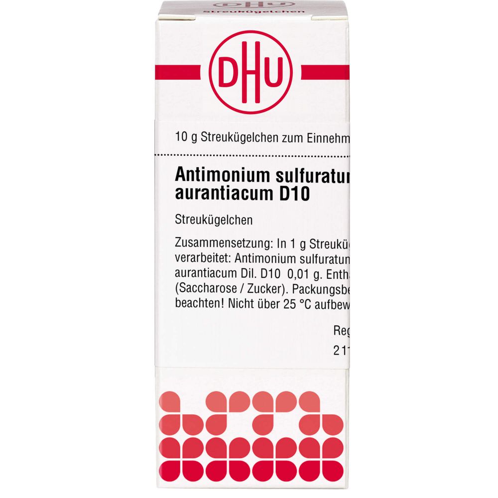 ANTIMONIUM SULFURATUM aurantiacum D 10 Globuli