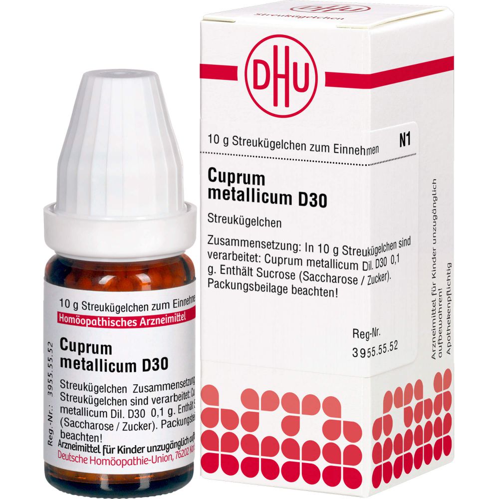 CUPRUM METALLICUM D 30 Globuli