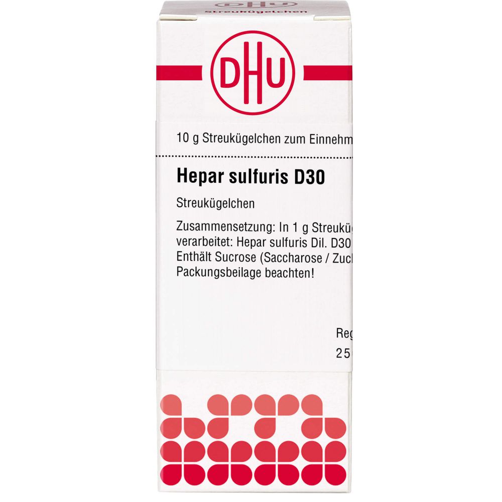 Hepar Sulfuris D 30 Globuli 10 g