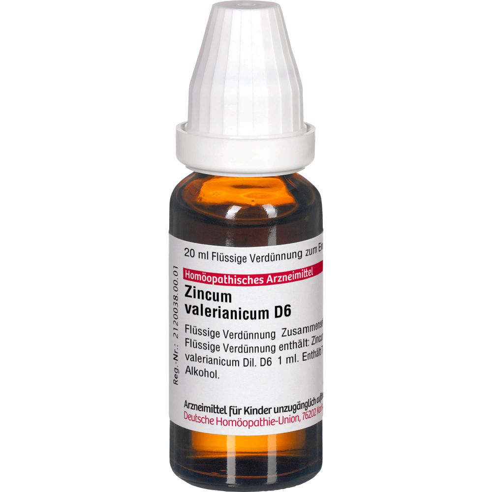 Zincum Valerianicum D 6 Dilution 20 ml