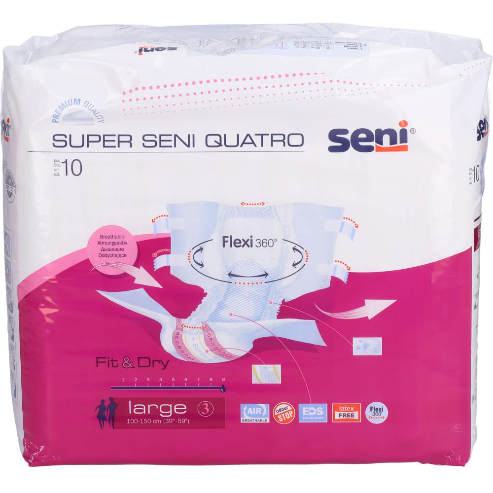 Seni Super Quatro Inkontinenzslip L 10 St