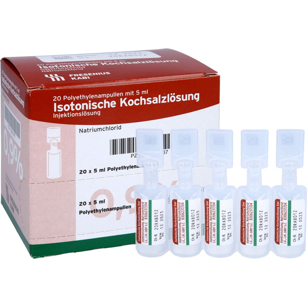 ISOTONISCHE Kochsalzlösung 0,9% Plastikampullen