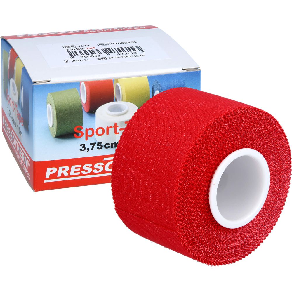 PRESSOTHERM Sport-Tape 3,8 cmx10 m rot