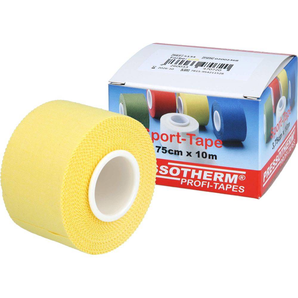 PRESSOTHERM Sport-Tape 3,8 cmx10 m gelb