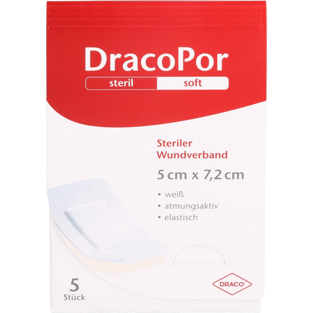 DRACOPOR Wundverband 5x7,2 cm steril