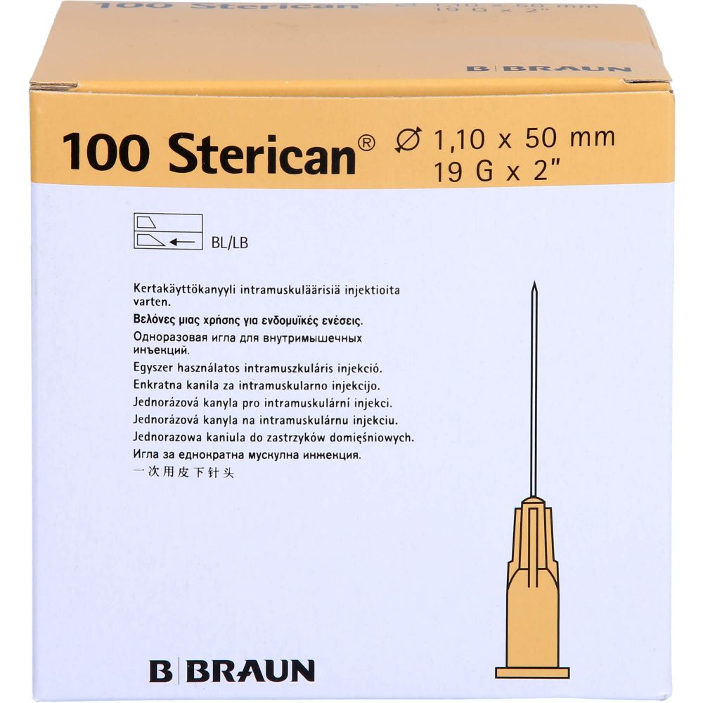 STERICAN Kanülen 19 Gx2 1,1x50 mm