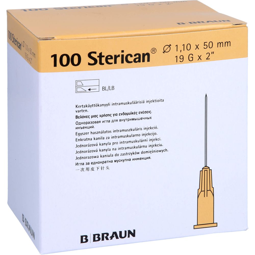 STERICAN Kanülen 19 Gx2 1,1x50 mm