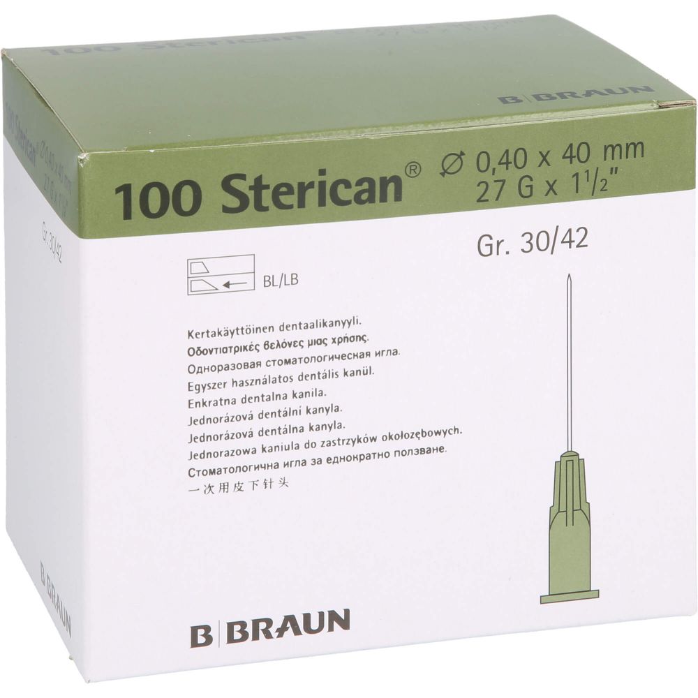 STERICAN Dentalkan.Luer 0,4x40 mm