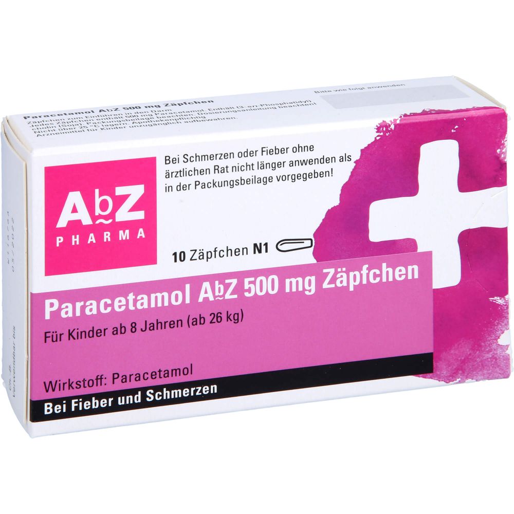 PARACETAMOL AbZ 500 mg Zäpfchen