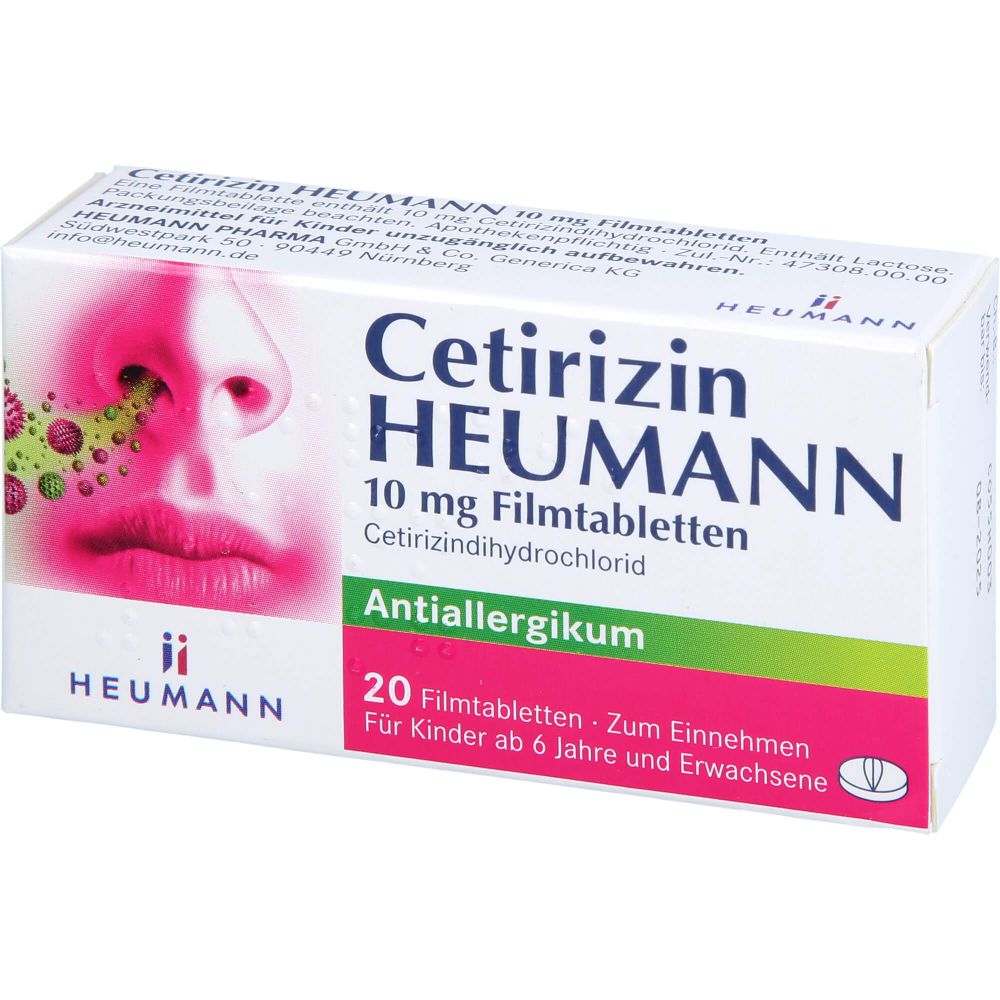 CETIRIZIN Heumann 10 mg Filmtabletten