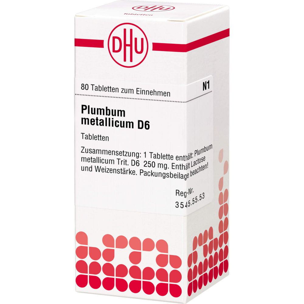 Plumbum Metallicum D 6 Tabletten 80 St