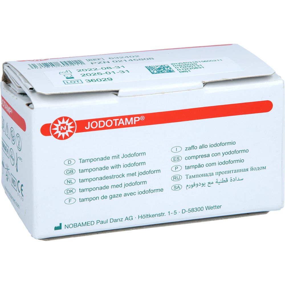 JODOTAMP 50 mg/g 2 cmx5 m Tamponaden