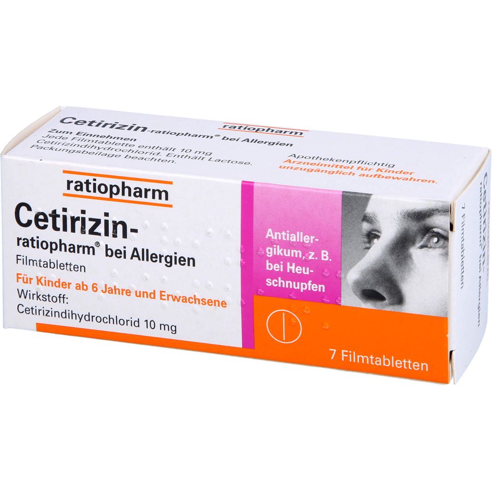 CETIRIZIN-ratiopharm bei Allergien 10 mg Filmtabl.