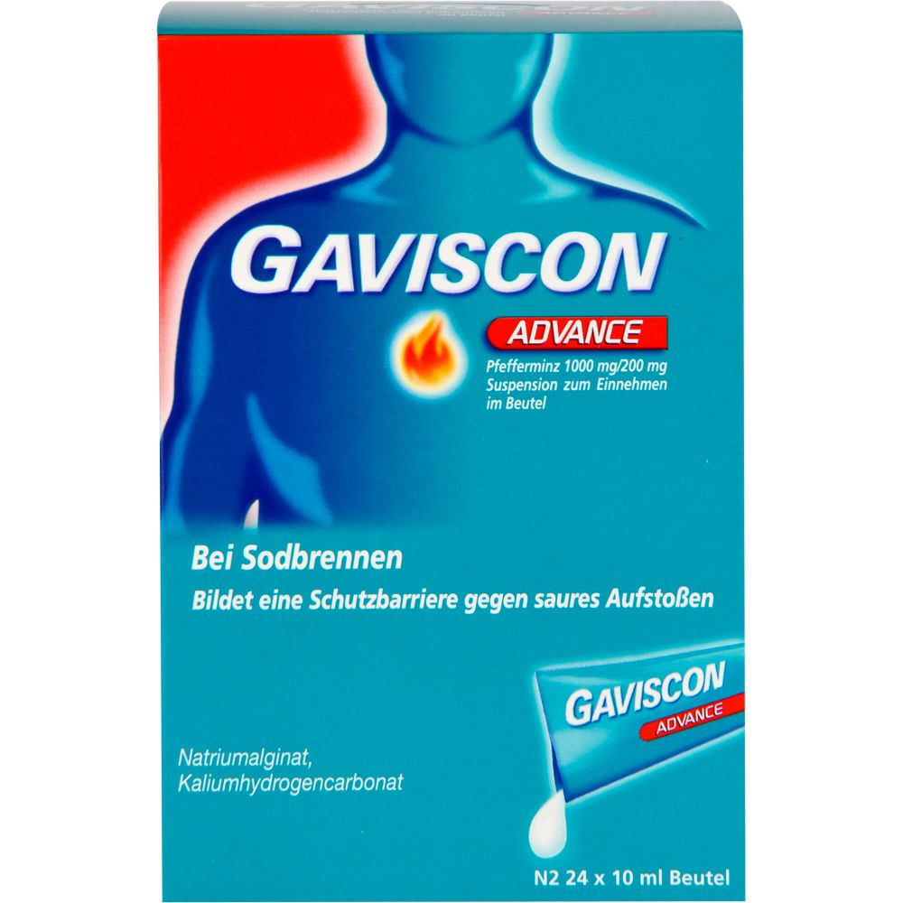 Gaviscon Advance Pfefferminz 1000mg/200mg Sus Btl. 240 ml