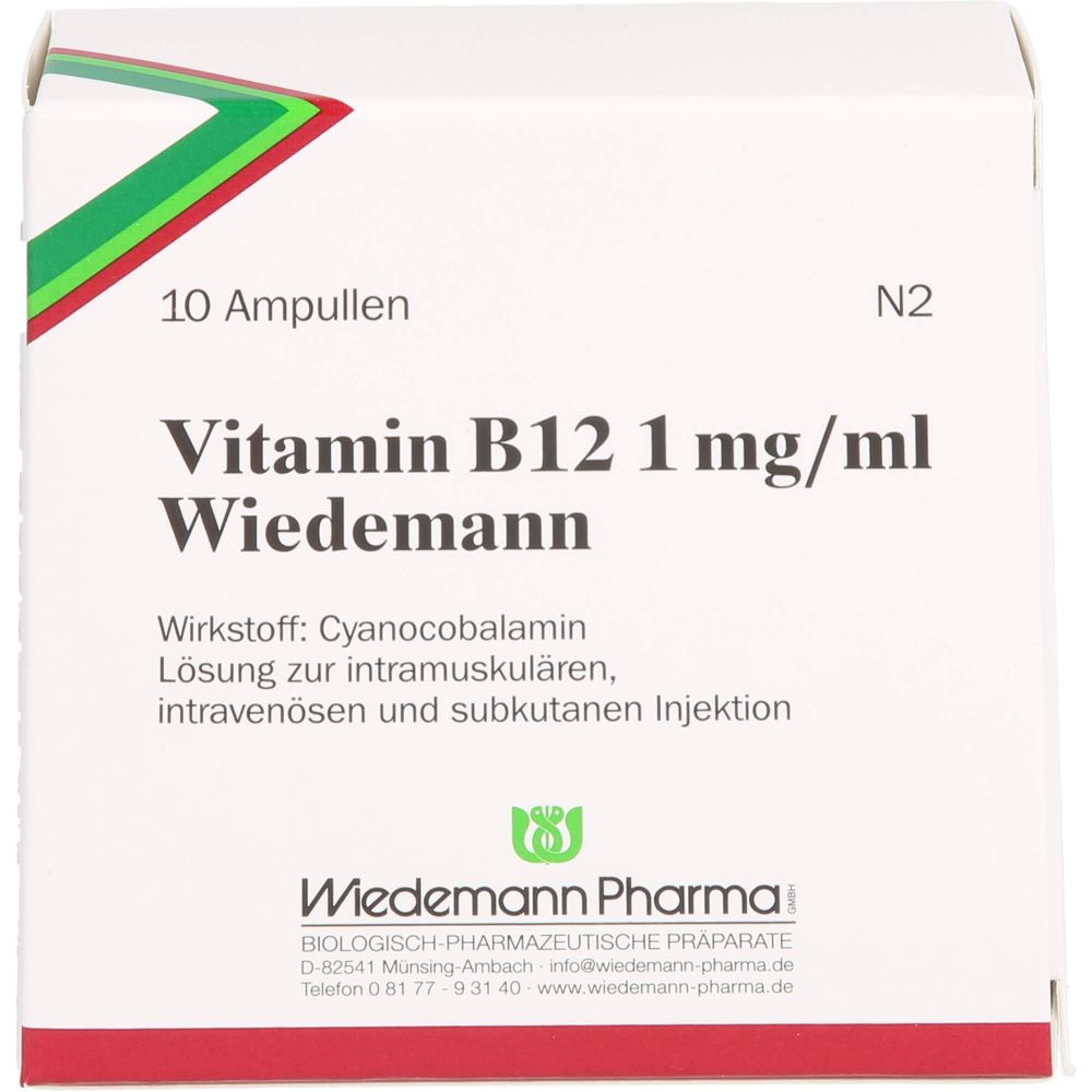 VITAMIN B12 WIEDEMANN 1 mg/ml Injektionslsg.Amp.