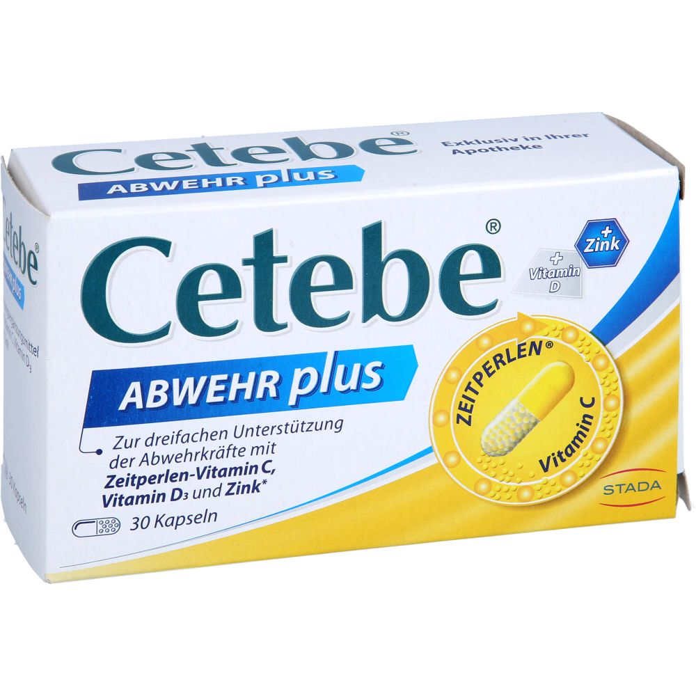 CETEBE ABWEHR plus Vitamin C+Vitamin D3+Zink Kaps.