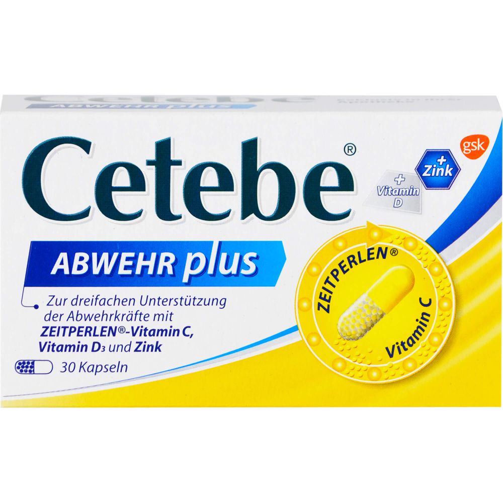 CETEBE ABWEHR plus Vitamin C+Vitamin D3+Zink Kaps.