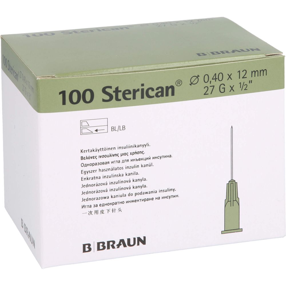 STERICAN Ins.Einm.Kan.27 Gx1/2 0,4x12 mm