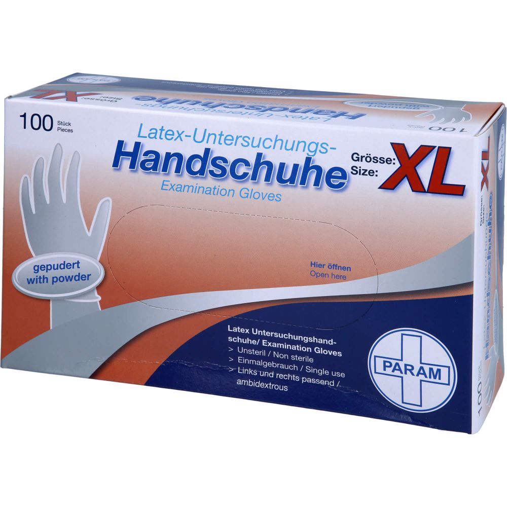 Handschuhe Einmal Latex gepudert Xl 100 St