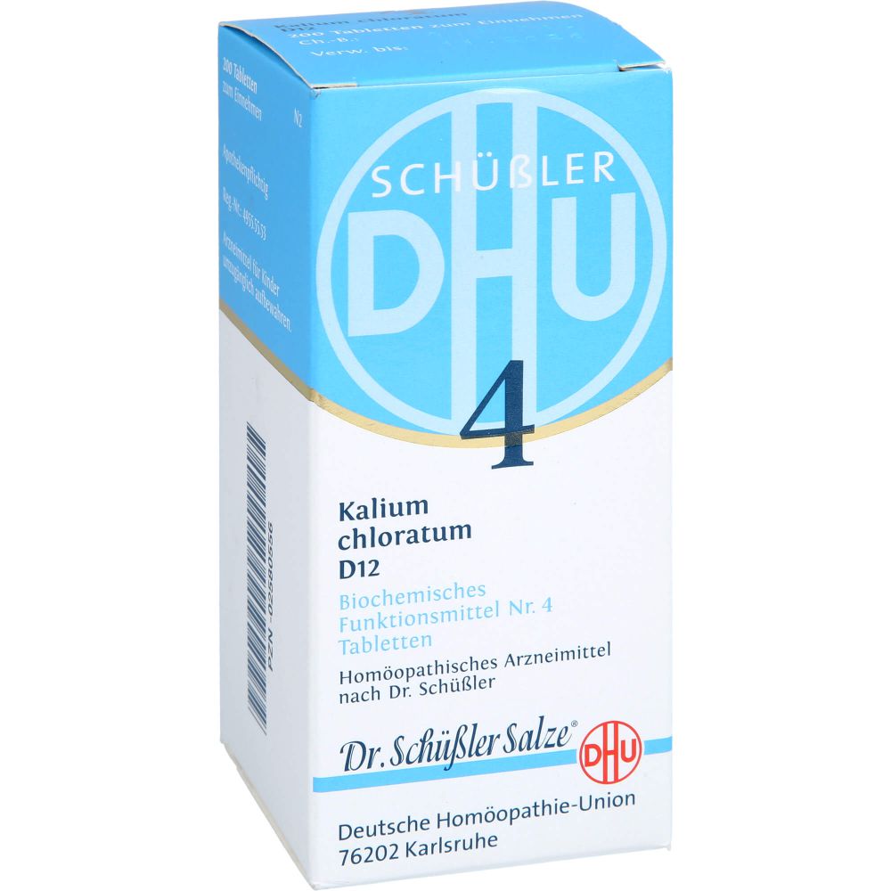 Biochemie Dhu 4 Kalium chloratum D 12 Tabletten 200 St 200 St